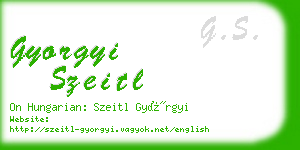 gyorgyi szeitl business card